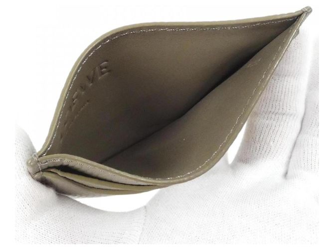 Tarjetero de piel marrón Loewe Castaño - vista 6
