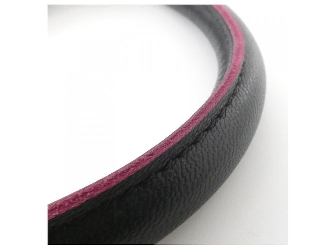 Borsa Loewe Amazona in nero e rosa - vista 7