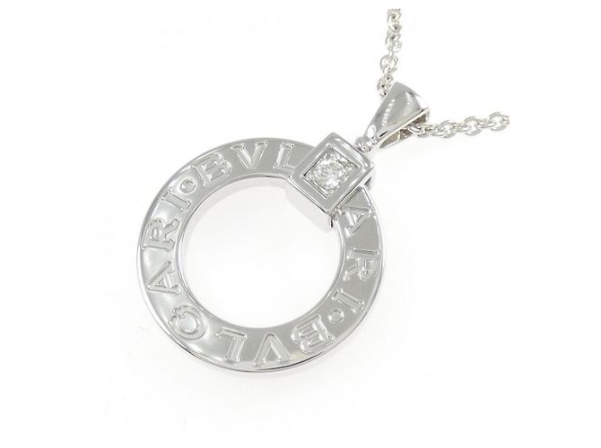 Bulgari Collana Bvlgari in oro bianco 18K e diamanti - vista 3