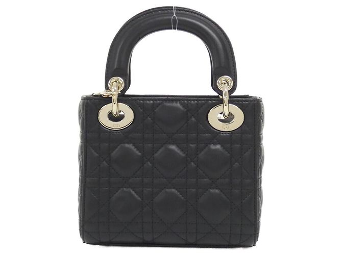 Borsa Christian Dior Lady Mini Nero - vista 2