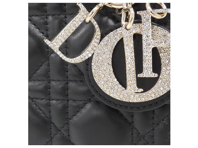 Borsa Christian Dior Lady Mini Nero - vista 5