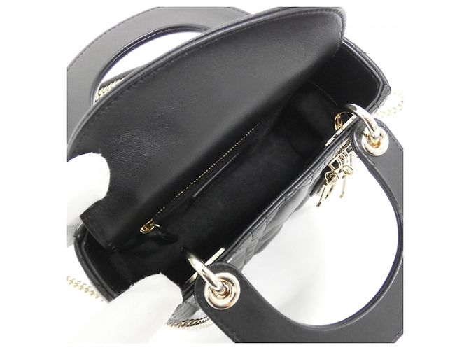 Borsa Christian Dior Lady Mini Nero - vista 7