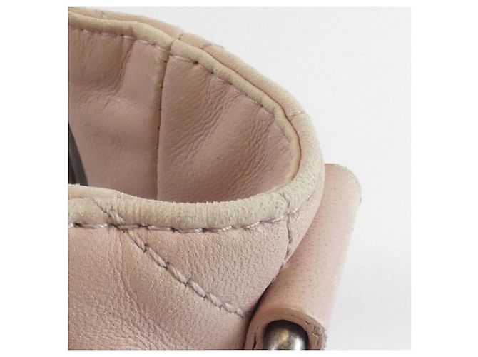 Borsa a mano in pelle rosa Christian Dior - vista 4