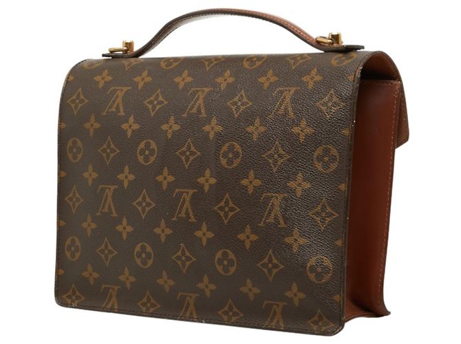 Borsa Louis Vuitton Monogram Monceau Marrone - vista 2