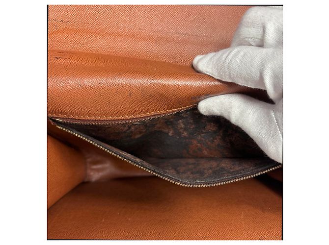 Borsa Louis Vuitton Monogram Monceau Marrone - vista 9