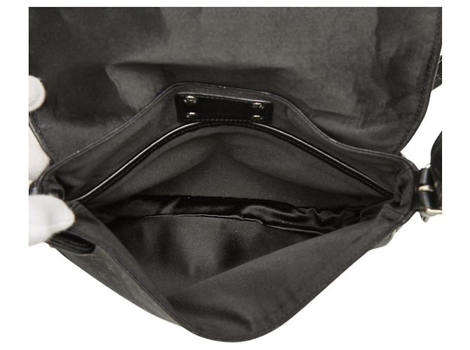 Borsa a tracolla Louis Vuitton Monogram Satin Musette Conte de Fée Nero - vista 8
