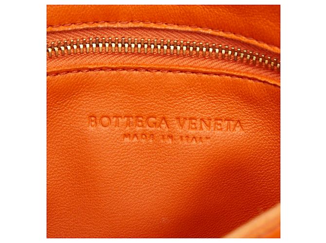Borsa a tracolla Bottega Veneta Maxi Intrecciato Cassette Arancione - vista 9