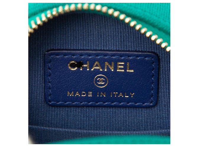 Borsa a tracolla e spalla con catena Chanel Coco Mark Matelassé CC Filigree Nero Arancione - vista 5