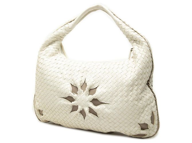 Borsa Bottega Veneta in pelle Intrecciato bianca Bianco - vista 2
