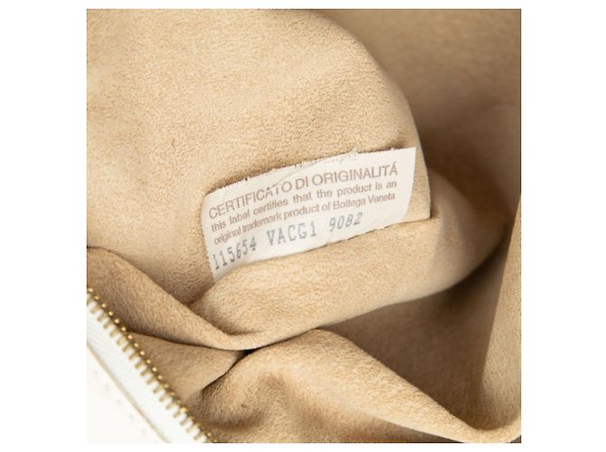 Borsa Bottega Veneta in pelle Intrecciato bianca Bianco - vista 6