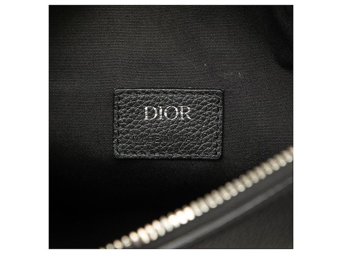 Borsa Saddle Christian Dior in pelle nera Nero - vista 6
