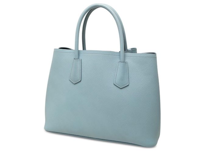 Borsa Prada in pelle Saffiano azzurro Blu chiaro - vista 2