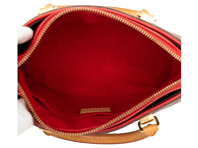 Borsa Louis Vuitton Monogram Pallas BB Marrone Rosso Fuschia - vista 4