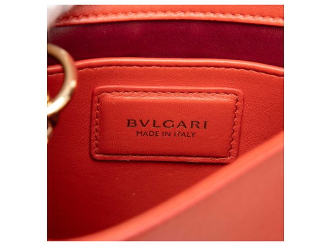 Bulgari Borsa a tracolla con catena Bvlgari Diva's Dream Arancione - vista 6