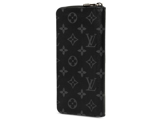 Cartera Zippy Louis Vuitton Monogram Eclipse Castaño Negro - vista 2