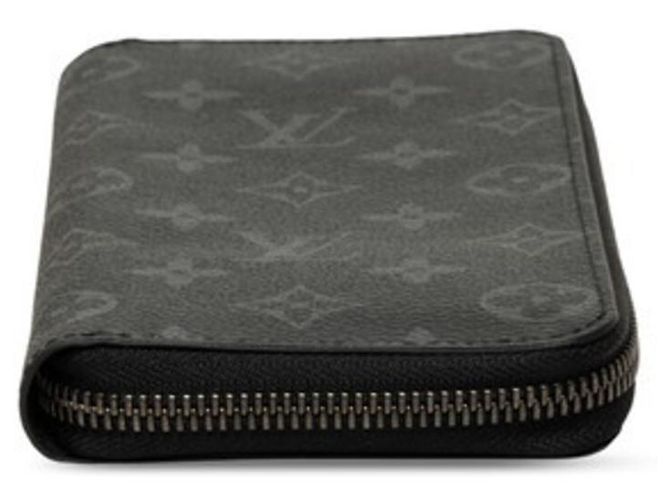 Cartera Zippy Louis Vuitton Monogram Eclipse Castaño Negro - vista 3