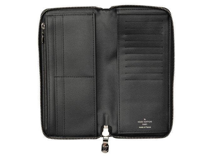 Cartera Zippy Louis Vuitton Monogram Eclipse Castaño Negro - vista 4