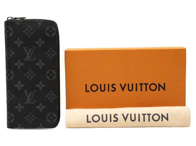 Cartera Zippy Louis Vuitton Monogram Eclipse Castaño Negro - vista 7