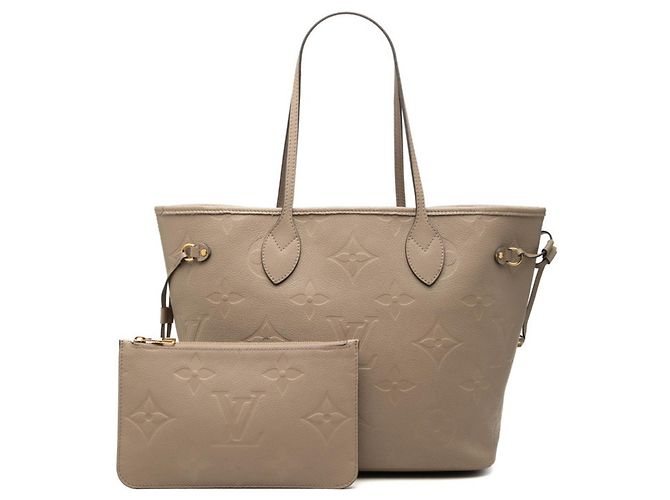 Louis Vuitton Monogram Empreinte Neverfull MM Tote Bag Grau - Ansicht 6