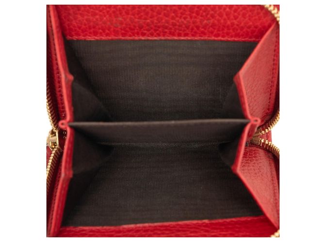 Cartera bi-fold Gucci GG Canvas Roja Beige - vista 5