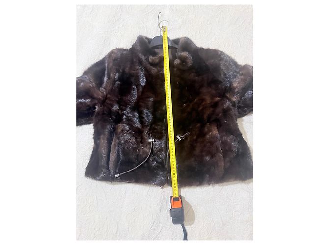 Autre Marque Braune Nerzpelzjacke kurz - Ansicht 11
