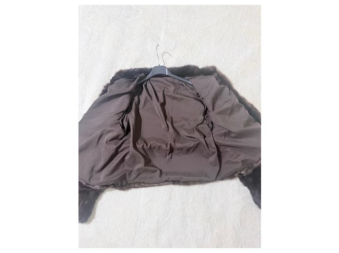Autre Marque Braune Nerzpelzjacke kurz - Ansicht 8