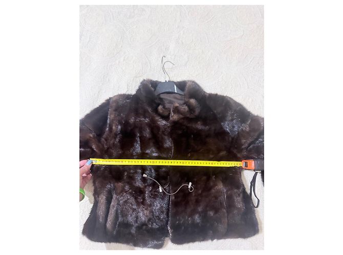 Autre Marque Braune Nerzpelzjacke kurz - Ansicht 9
