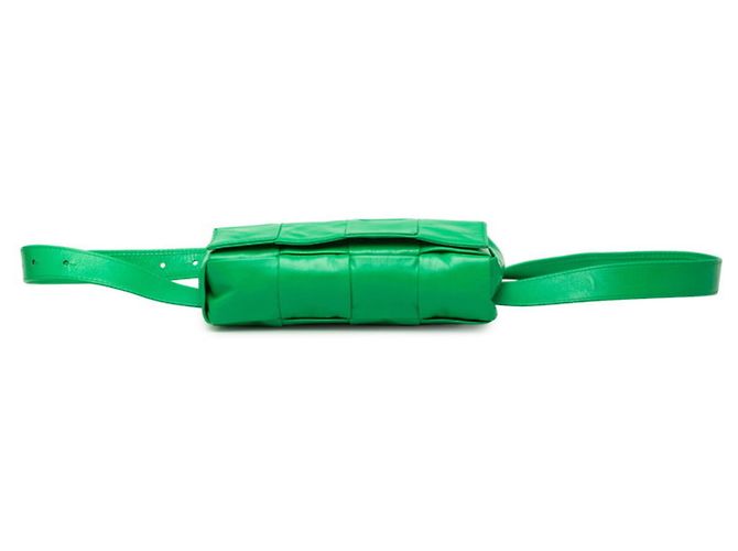 Borsa a tracolla Bottega Veneta Maxi Intrecciato Cassette Verde - vista 3