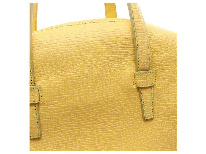 Borsa a mano in pelle gialla Loewe Giallo - vista 8