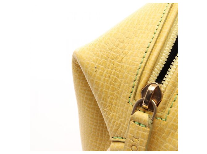 Borsa a mano in pelle gialla Loewe Giallo - vista 9