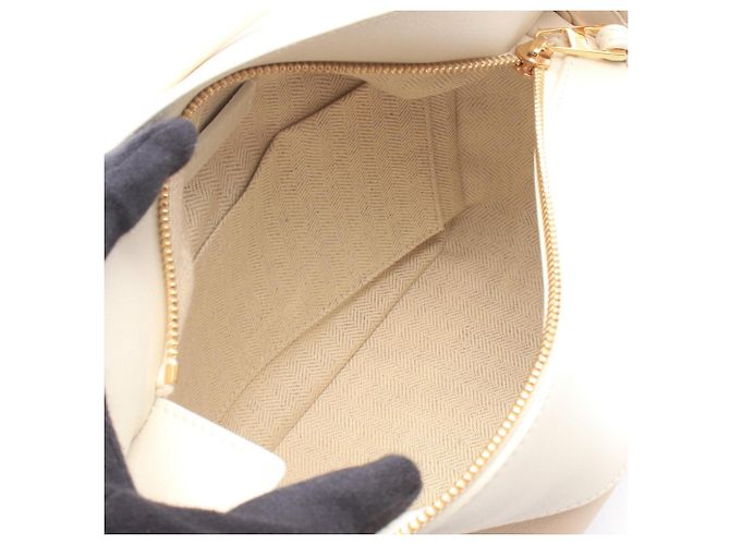 Borsa a mano 2-Way Loewe Puzzle Edge Small Bianco Beige - vista 3