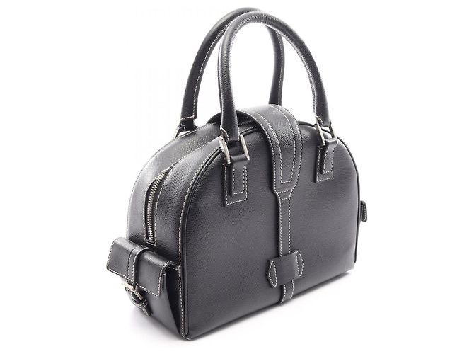 Borsa Loewe Senda in pelle nera Nero - vista 2