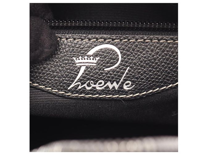 Borsa Loewe Senda in pelle nera Nero - vista 4