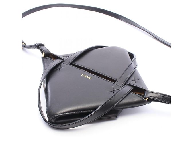 Loewe Puzzlefold Mini 2-Way Handtasche Schwarz - Ansicht 6