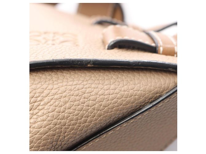 Loewe Hammock Medium 2-Way Handtasche Braun Beige - Ansicht 11