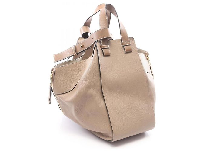 Loewe Hammock Medium 2-Way Handtasche Braun Beige - Ansicht 2