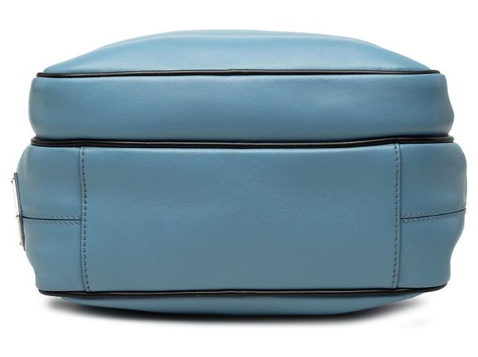 Borsa a tracolla Prada con placca logo triangolare Blu chiaro - vista 3