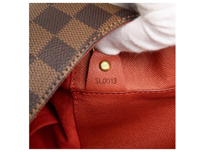Borsa a tracolla Louis Vuitton Damier Musette Marrone - vista 5