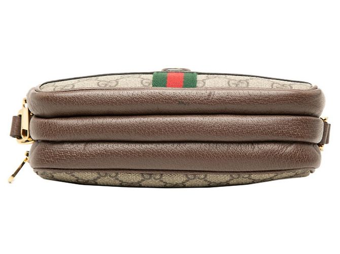Borsa a tracolla Gucci GG Supreme Ophidia Marrone Beige - vista 3