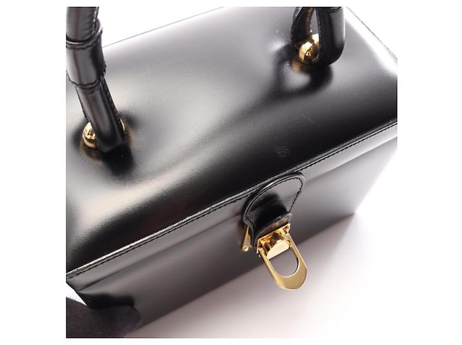Sac à main Loewe Anagram en cuir noir - vue 14