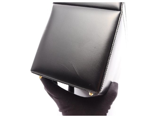 Sac à main Loewe Anagram en cuir noir - vue 16