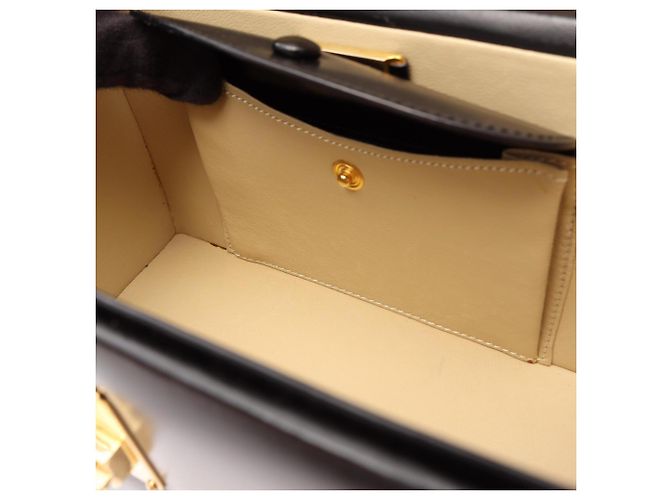 Sac à main Loewe Anagram en cuir noir - vue 9
