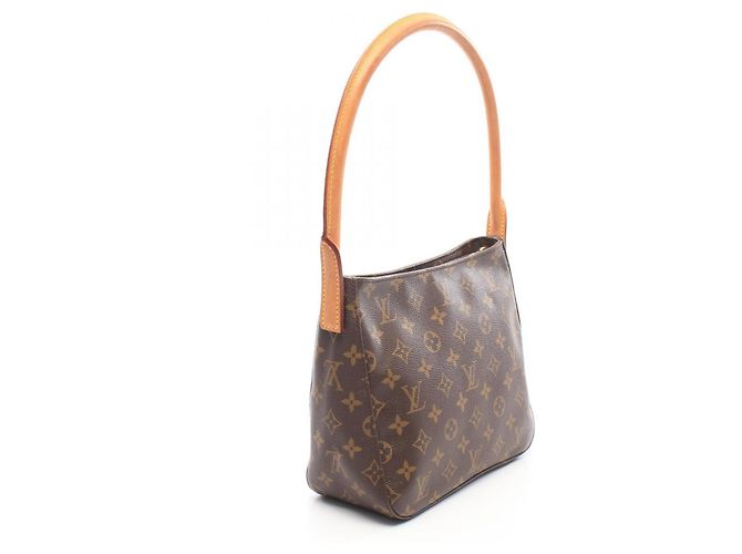 Borsa a tracolla Louis Vuitton Looping MM Monogram Marrone - vista 2