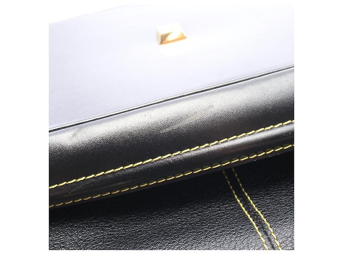 Borsa Louis Vuitton Lockit GM Suhali Noir Nero - vista 10