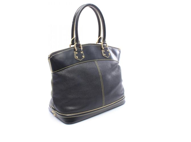 Borsa Louis Vuitton Lockit GM Suhali Noir Nero - vista 2