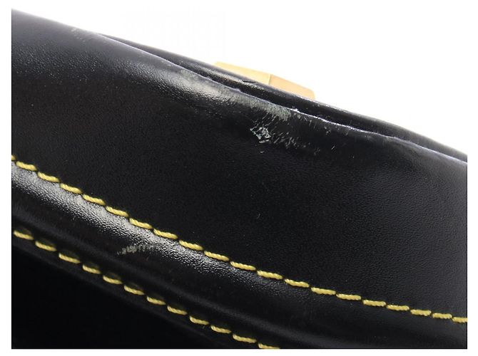 Borsa Louis Vuitton Lockit GM Suhali Noir Nero - vista 8