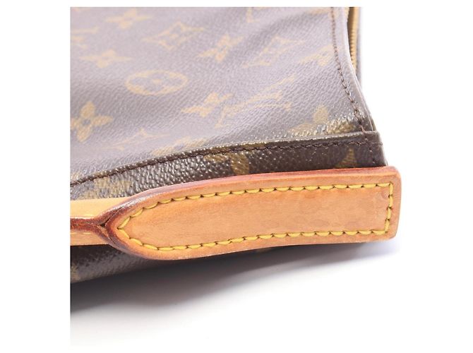 Borsa a tracolla Louis Vuitton Looping GM Monogram Marrone - vista 11
