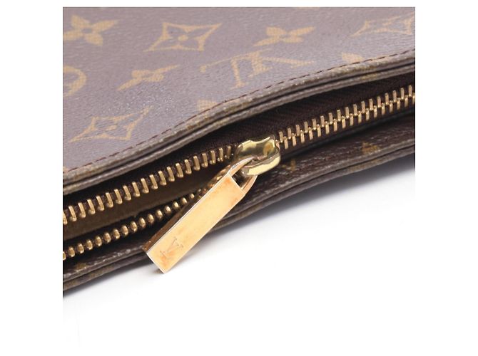 Borsa a tracolla Louis Vuitton Looping GM Monogram Marrone - vista 12