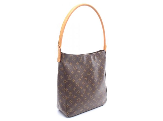 Borsa a tracolla Louis Vuitton Looping GM Monogram Marrone - vista 2