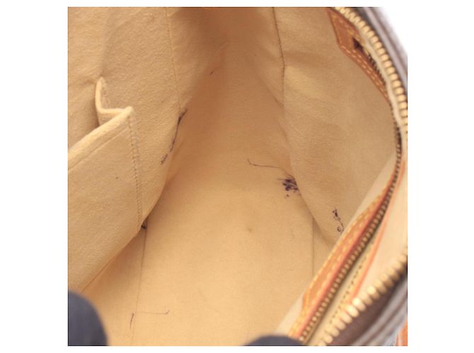 Borsa a tracolla Louis Vuitton Looping GM Monogram Marrone - vista 7